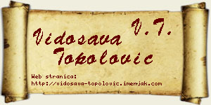 Vidosava Topolović vizit kartica